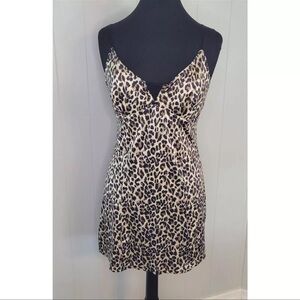 Vintage Victoria Secret Leopard Print Camisole with Spaghetti Straps